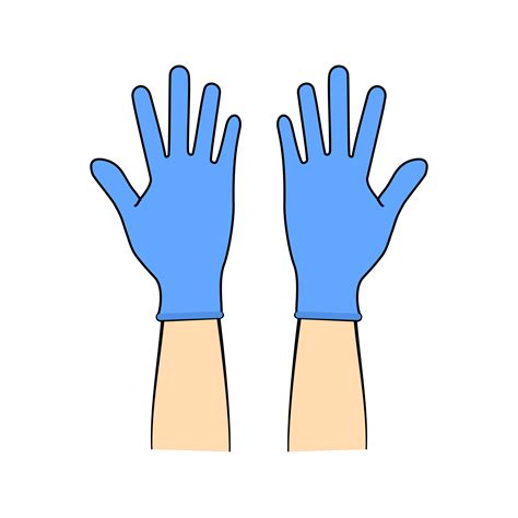 Disposable latex gloves. Vector illustration EPS 10. 26286242 Vector ...