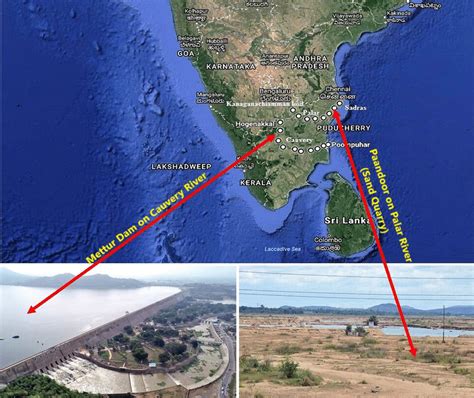 Map of Cauvery and Palar river in Tamilnadu, India | Download Scientific Diagram