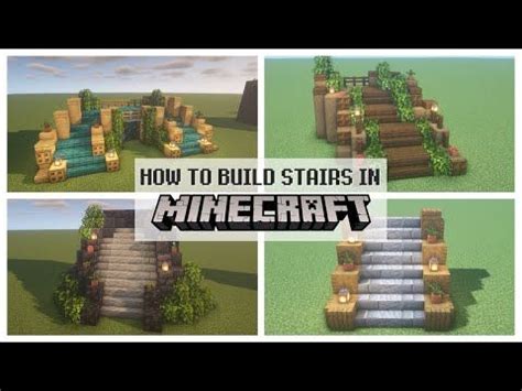 How To Build Stairs in Minecraft | 6 Designs (Easy Minecraft Build Tutorial) - YouTube ...