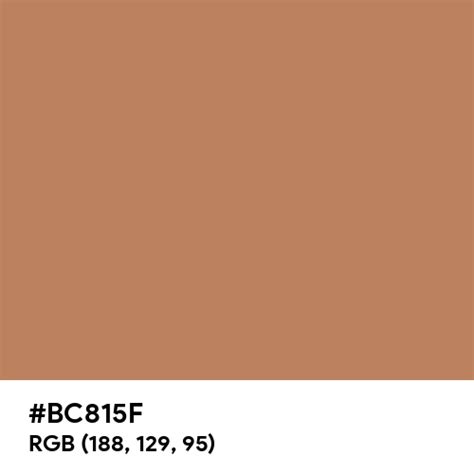 Earth Brown color hex code is #BC815F