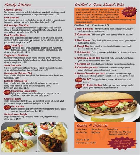 Over the Coals Restaurant Ltd menus in Portage la Prairie, Manitoba, Canada