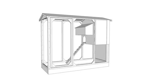 Suburban Backyard Chicken Coop 170701v1 | 3D Warehouse