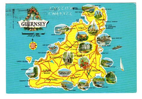 Travel map of Guernsey. Guernsey travel map | Vidiani.com | Maps of all ...