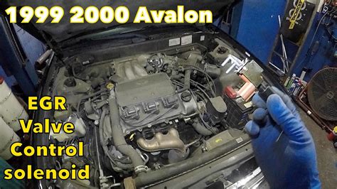 Toyota Avalon 1999 2000 2001 EGR valve solenoid replacement to fix EGR valve codes - YouTube