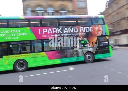 Elland Road Park & Ride New Bus Stock Photo - Alamy