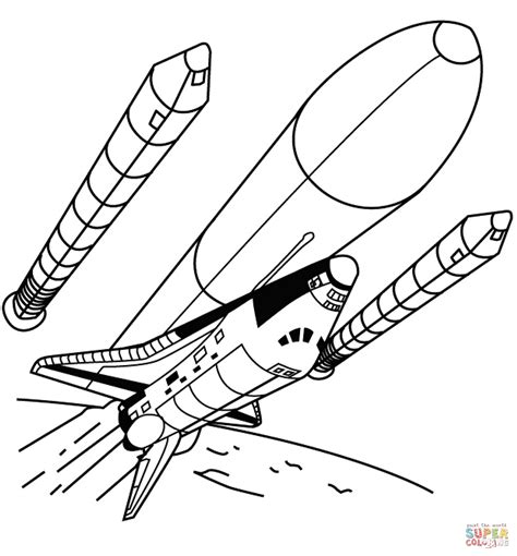 The Empty Solid Rocket Booster Fall Away coloring page | Free Printable ...