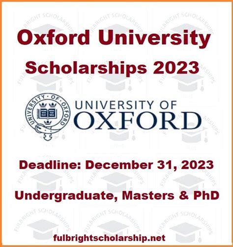 Oxford University Scholarships 2023-2024 UK | Fully Funded | Scholarships, Oxford university ...