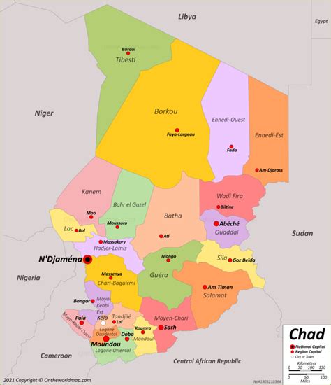 Chad Maps | Detailed Maps of Republic of Chad