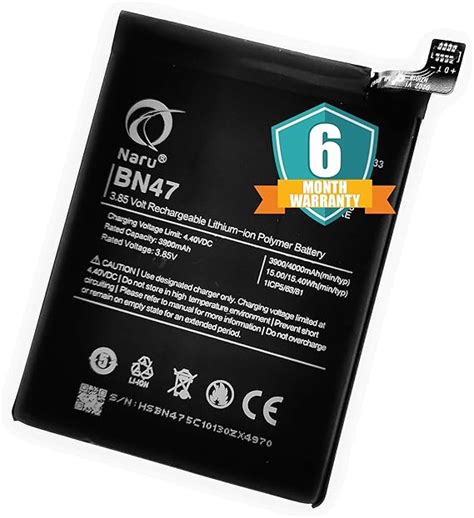 Naru® BN47 Original Mobile Battery for Redmi Mi 6 Pro: Amazon.in: Electronics