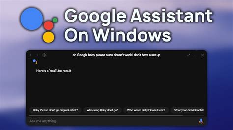 Get Google Assistant on Windows! - YouTube