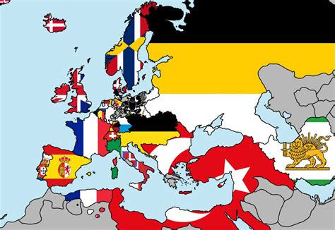 Europe, 1865 - Flag Map by UniversallyIdiotic on DeviantArt