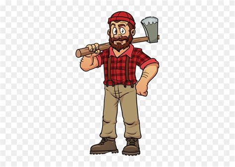 Paul Bunyan Clipart - Cartoon Lumberjack - Free Transparent PNG Clipart Images Download