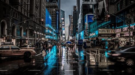 city, New York City, Rain, Cityscape Wallpapers HD / Desktop and Mobile Backgrounds