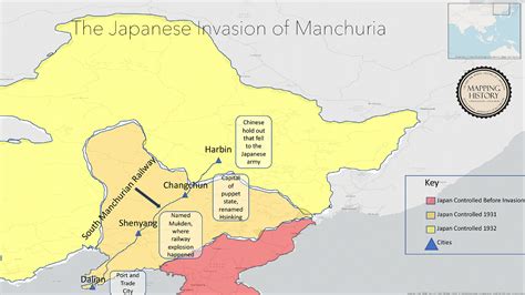 Japanese Invasion Of Manchuria Map