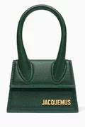Buy Jacquemus Green Mini Le Chiquito Handbag in Leather for Women in ...