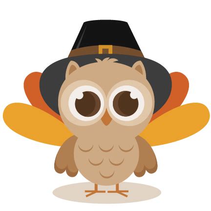 Thanksgiving Owl SVG cutting file thanksgiving svg cuts cute clip art clipart turkey cut file ...