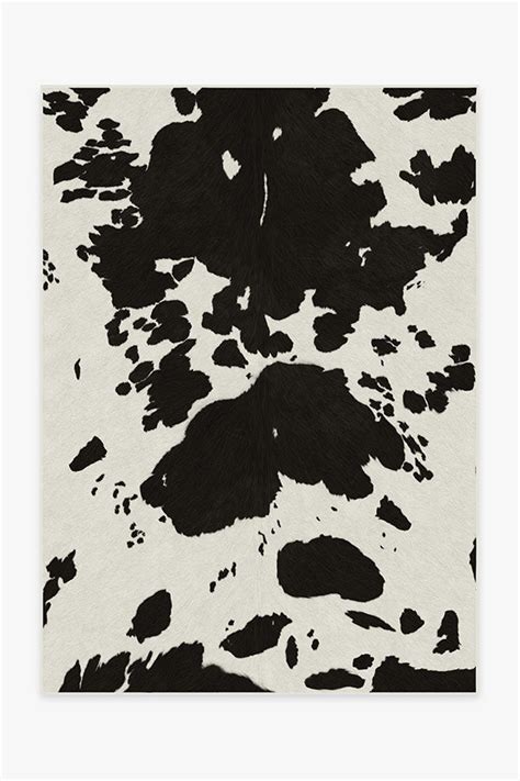 Black & White Faux Cowhide Rug | Ruggable