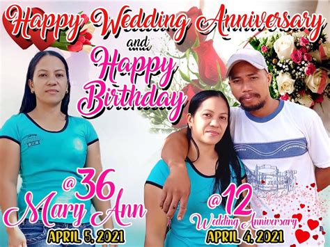 Wedding Anniversary Tarpaulin | Wedding anniversary, Anniversary, Happy ...