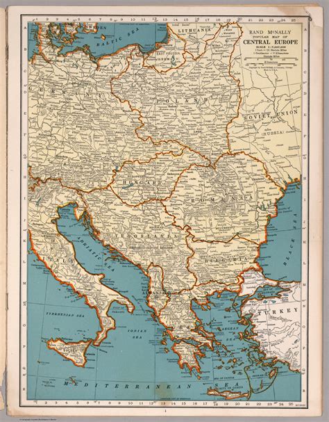 Rand McNally Popular map of the Central Europe - David Rumsey ...