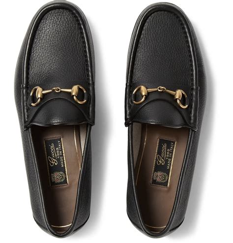 Gucci Horsebit Full-grain Leather Loafers in Black for Men - Lyst