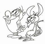 Ren And Stimpy Coloring Pages  Learny Kids sketch template