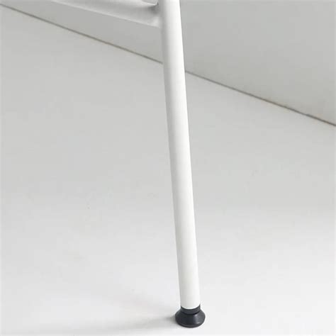 600mm Metal Round Bar Table Modern Pub Table in White | Homary UK