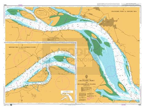 ADMIRALTY Chart - 1605 Changshu Port to Huangshan Gang - toddnavigation