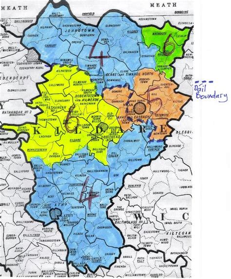 Kildare Map Region City - Map of Ireland City Regional Political