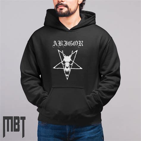 Abigor Band Hoodie, Abigor Artwork Hooded Sweatshirt, Black Metal Merch ...