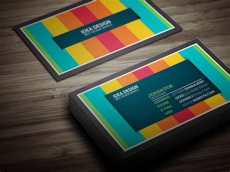 Colorful Business card on Behance