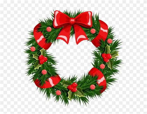 Christmas Garland Clip Art - Holly Garland Clipart - FlyClipart