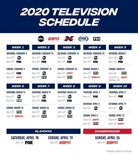 Printable Nfl Schedule For 2019 2020