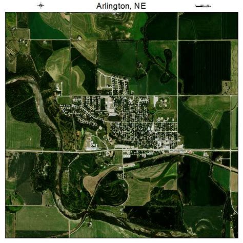 Aerial Photography Map of Arlington, NE Nebraska