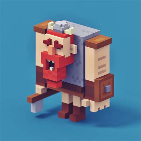 3d character modelling magicavoxel - seaatila