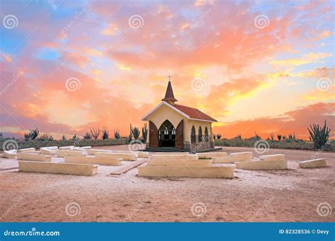 Alto Vista Chapel on Aruba Island in the Caribbean Stock Photo - Image ...