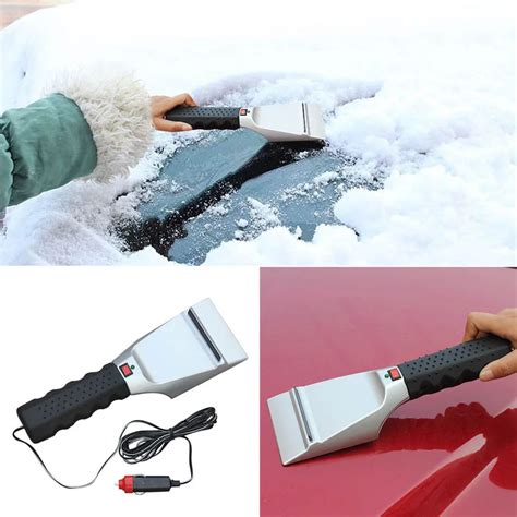 Auto Car Ice Scraper 12V Electric Heated snow Scraper For Car Windscreen Automotive car styling ...