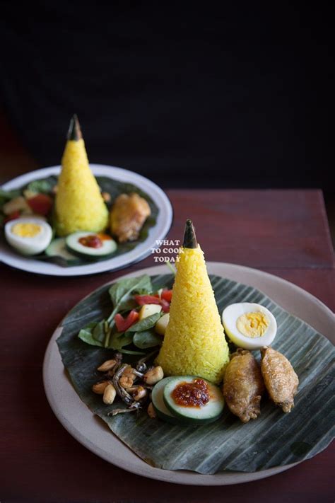 Mini Nasi Tumpeng | Coconut milk soup, Food, Spiced rice