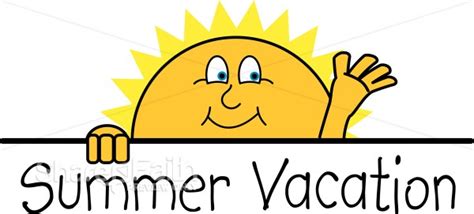 Smiling Suns and Summer Vacation | Christian Education Word Art