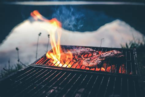 barbecue bbq grill and cook 4k HD Wallpaper