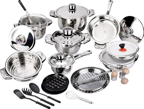 Induction Cookware Set Stainless Steel Cooking Pan And Pots Nuwave ...