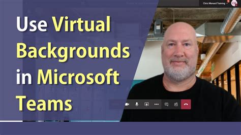 Virtual Backgrounds in Microsoft Teams by Chris Menard - YouTube