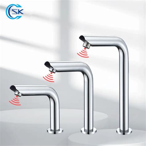 Bathroom Faucet Smart Sensor Basin Faucet Automatic Touch Free Infrared ...