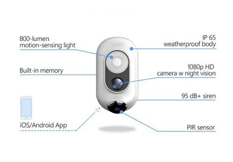 SENS8 Light Cam Smart Outdoor Security Camera | Gadgetsin