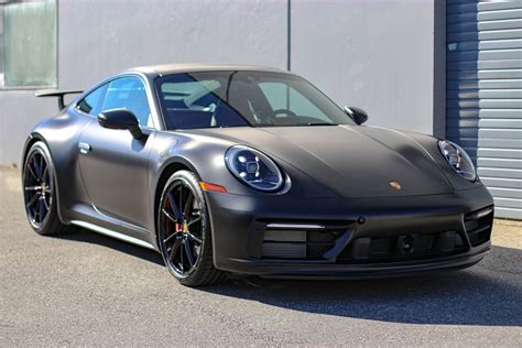 Black Matte Car Wrap in Vancouver - Porsche 911 - Avery Dennison