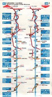 Petrol company maps of the M1