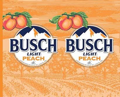 Photo of Busch Light Peach beer Label