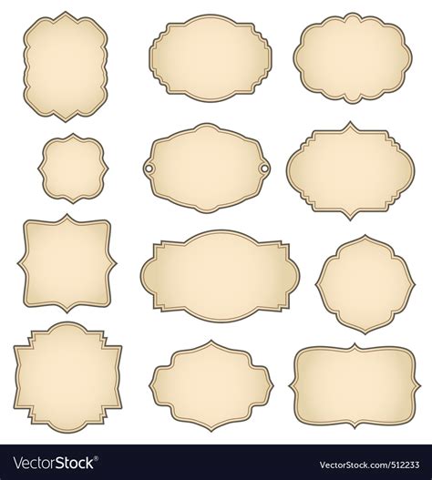 Retro frames Royalty Free Vector Image - VectorStock