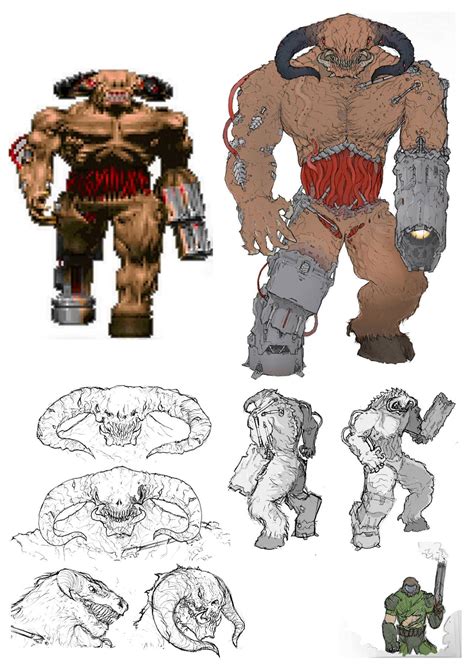 [fan concept art] Doom Eternal redesign - Cyberdemon | Doom demons ...