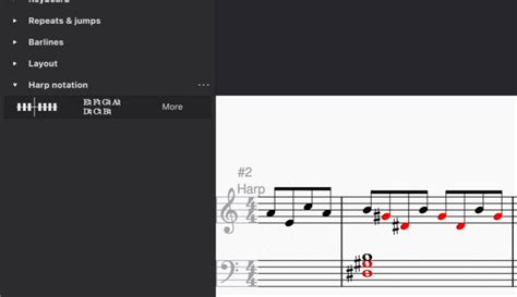 Idiomatic notation: Harp | MuseScore