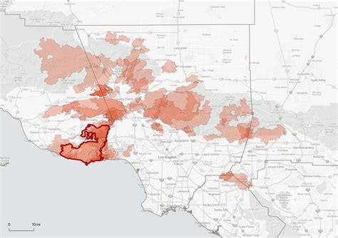 Los Angeles County Fire Map – Map Vector